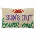 Puesta En Escena 12 x 18 in. Suns Out Buns Out Hook Pillow PU3678898